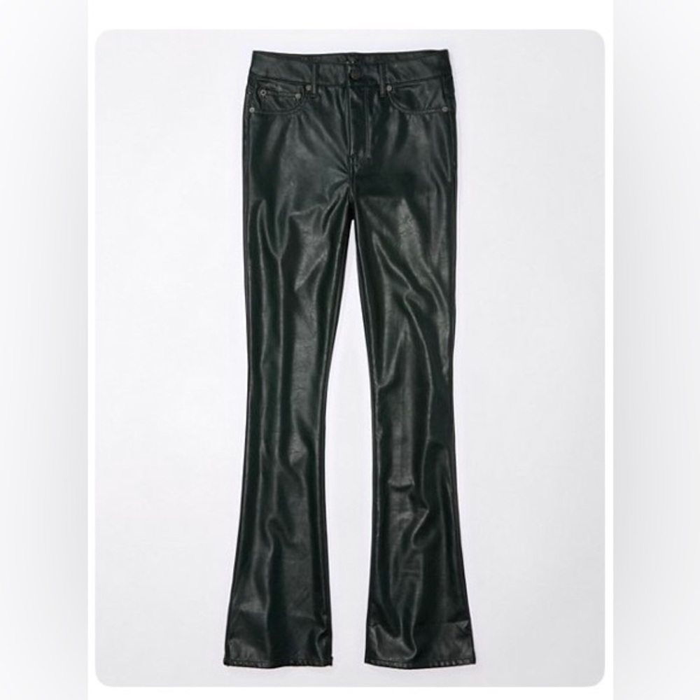 AE STRETCH VEGAN LEATHER
SUPER HIGH-WAISTED PANTS